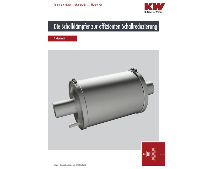 Produktblatt Schalldämpfer